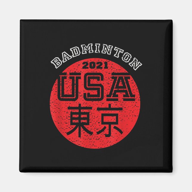Badminton 2021 Usa  Magnet (Front)