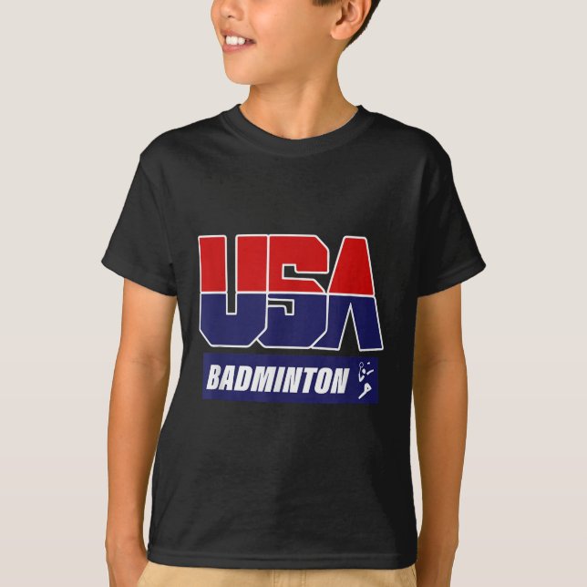 Badminton 2021 Usa  T-Shirt (Front)