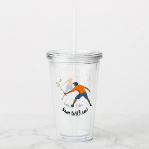 Badminton Acrylic Tumbler