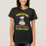 Badminton And Santa Costume Snow This Is My Christ T-Shirt<br><div class="desc">Badminton And Santa Costume Snow This Is My Christmas Pajama</div>