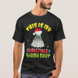 Badminton And Santa Costume Snow This Is My Christ T-Shirt<br><div class="desc">Badminton And Santa Costume Snow This Is My Christmas Pajama</div>
