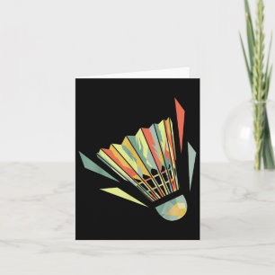 Badminton And Shuttle Card
