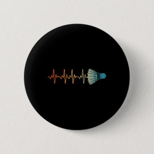Badminton Art For Men Women Badminton Lover Badmin 6 Cm Round Badge