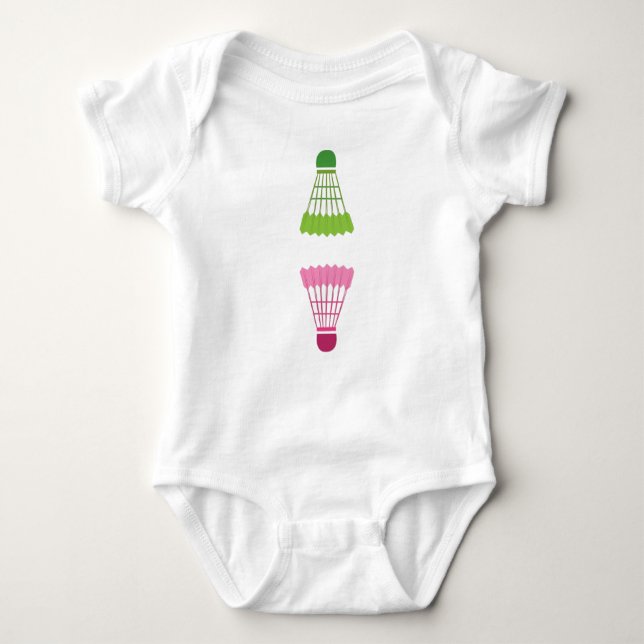 Badminton Baby Bodysuit (Front)