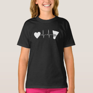 Badminton - Badminton Ball Heartbeat T-Shirt