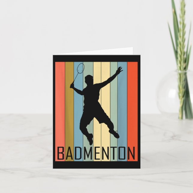 Badminton - Badminton Player  Card (Front)