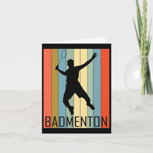 Badminton - Badminton Player  Card