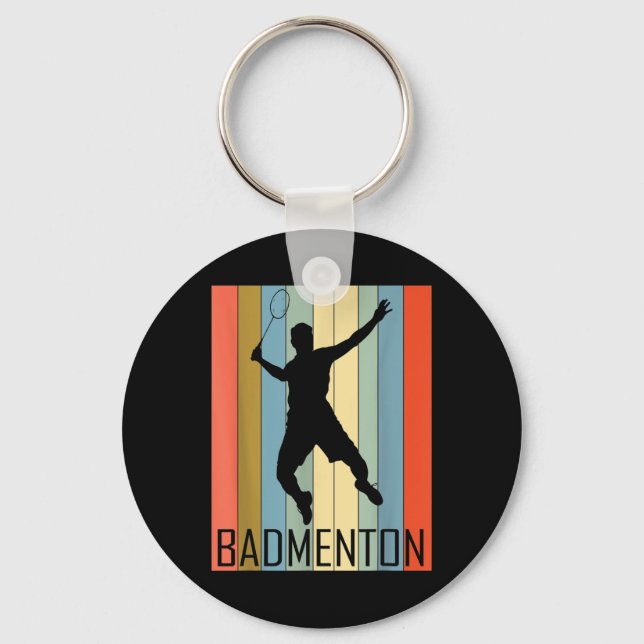 Badminton - Badminton Player  Key Ring (Front)
