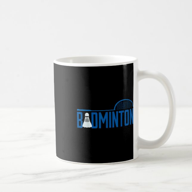 Badminton Birdie Shuttle For Badminton Player Men  Coffee Mug (Right)