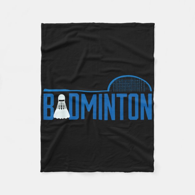 Badminton Birdie Shuttle For Badminton Player Men  Fleece Blanket (Front)