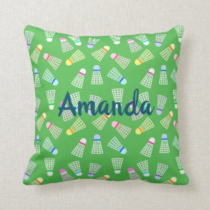 Badminton Birdies Cushion