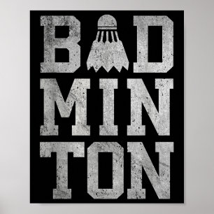 Badminton Birdies Shuttle Badminton Players And Lo Poster