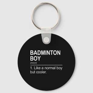 Badminton Boy Noun Definition Shuttle Badminton Pl Key Ring