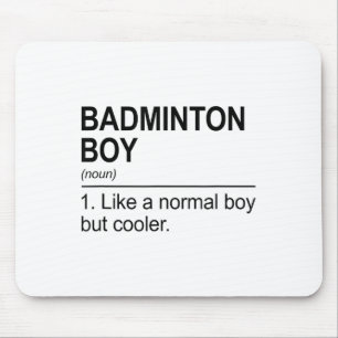 Badminton Boy Noun Definition Shuttle Badminton Pl Mouse Pad