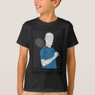 Badminton Boy Racquet Sport Man Strokes  T-Shirt