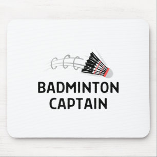 Badminton Captain Outfit Women Men Mouse Pad