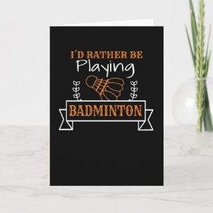 Badminton Card