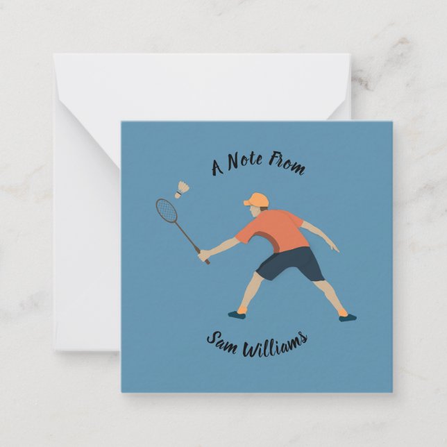 Badminton Card (Front)