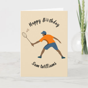 Badminton Card