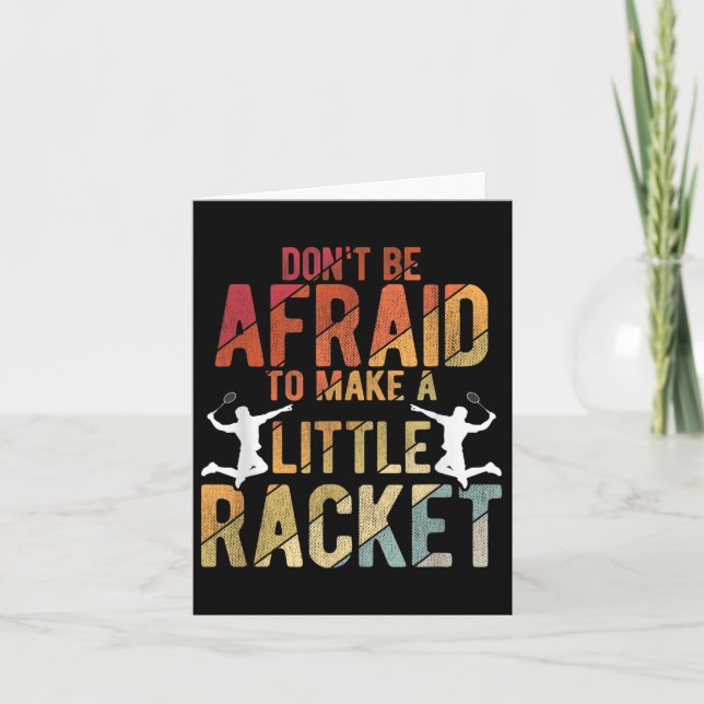 Badminton  card (Front)