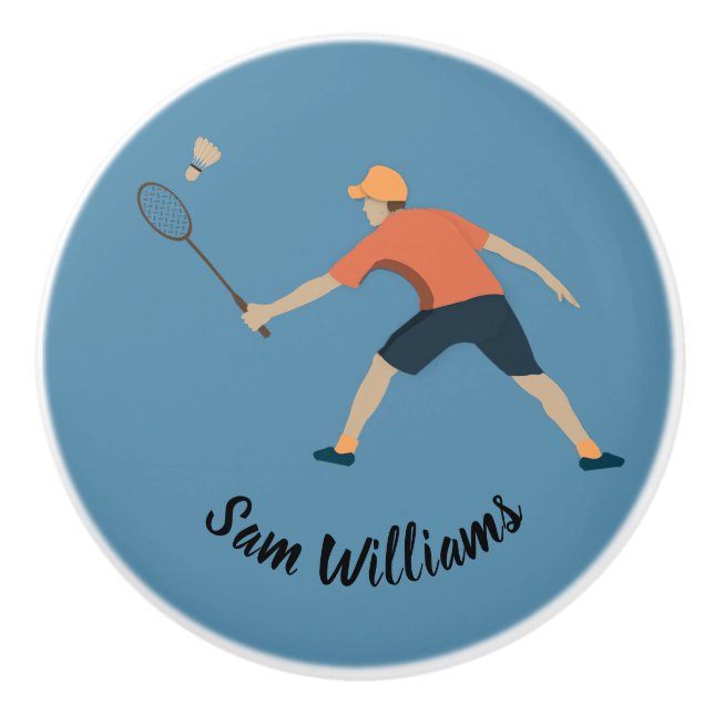 Badminton Ceramic Knob (Front)