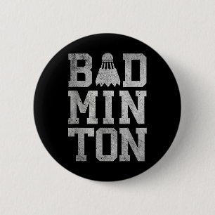 Badminton Champion Birdie 6 Cm Round Badge
