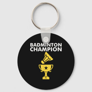 Badminton Champion Birdie Key Ring
