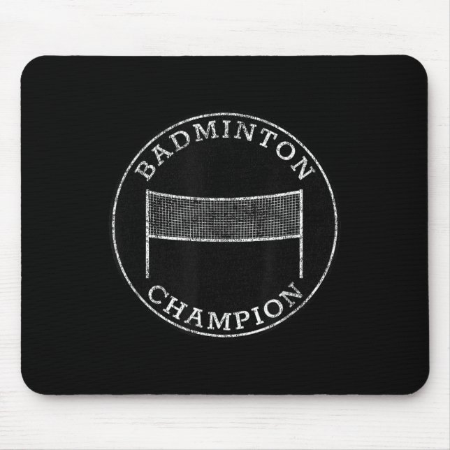 Badminton Champion Competitive Family Backyard Spo Mouse Pad (Front)