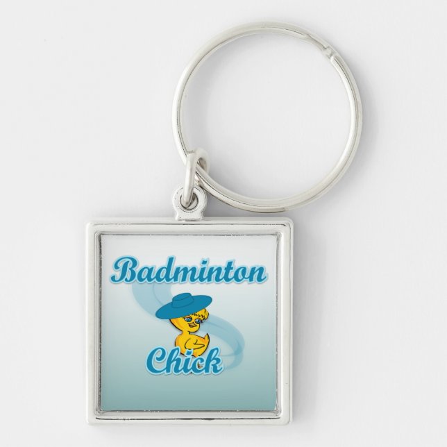 Badminton Chick #3 Key Ring (Front)