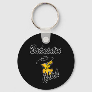 Badminton Chick #4 Key Ring
