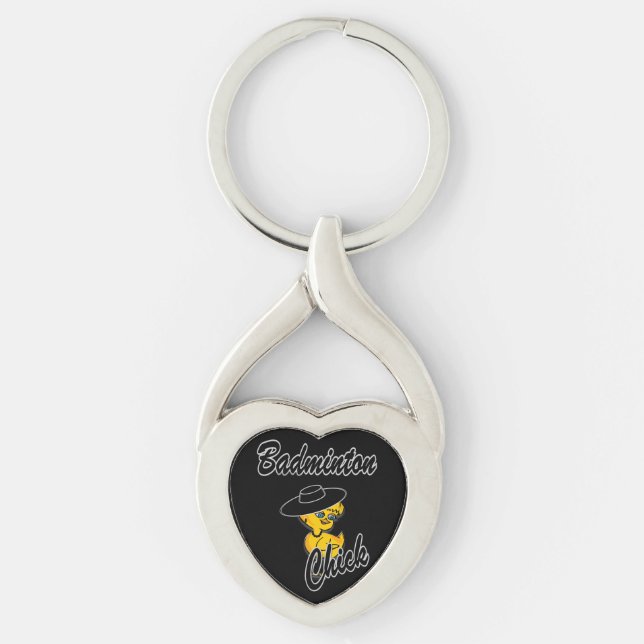 Badminton Chick #4 Key Ring (Front)
