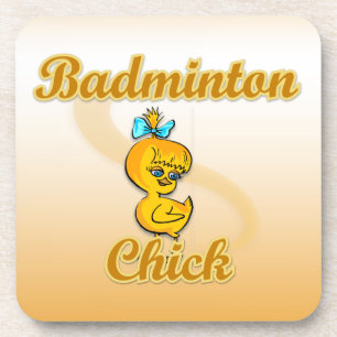 Badminton Chick Coaster