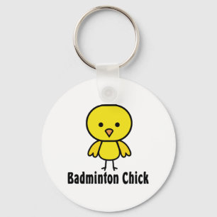 Badminton Chick Key Ring