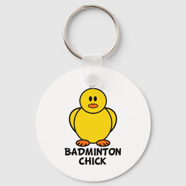 Badminton Chick Key Ring (Front)