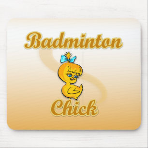 Badminton Chick Mouse Pad