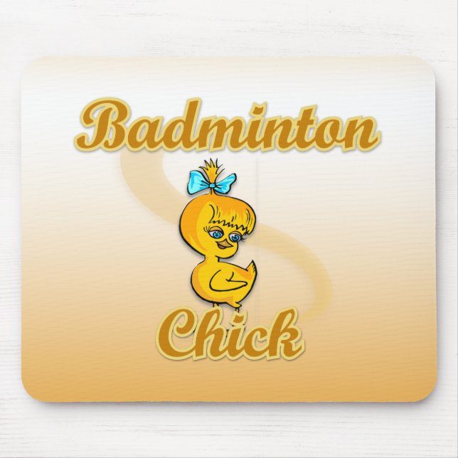 Badminton Chick Mouse Pad (Front)