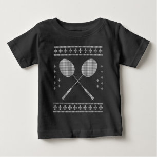 Badminton Christmas Baby T-Shirt