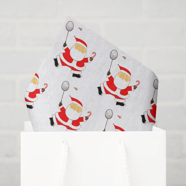 Badminton Christmas Tissue Paper (Gift Bag)