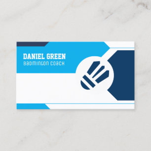 Badminton Coach Business Card