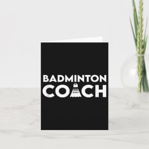 Badminton Coach Shuttle Card