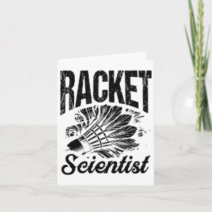 Badminton Coach Shuttle Racket  Card