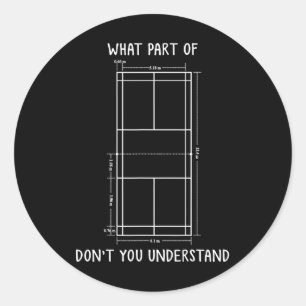 Badminton Court Dimensions Funny Badminton Player  Classic Round Sticker