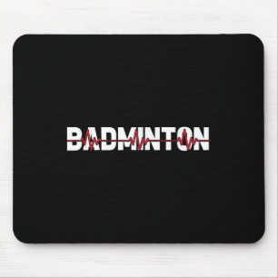 Badminton Court Racket - Racquet Shuttle Ekg Heart Mouse Pad