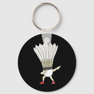 Badminton Dabbing Shuttle Birdie Boy Badminton Key Ring
