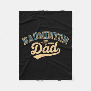 Badminton Dad Fleece Blanket