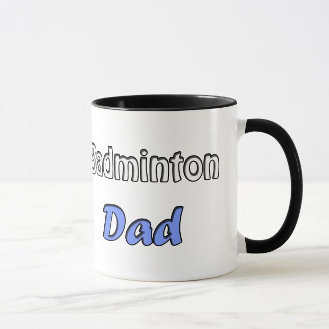 Badminton Dad Mug (Right)