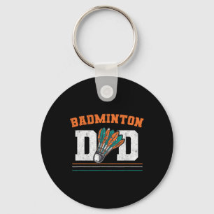 Badminton Dad Shuttle Father Men Badminton  Key Ring
