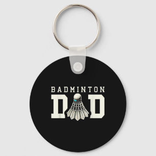 Badminton Dad Shuttle Sports Fan Key Ring
