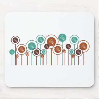 Badminton Daisies Mouse Pad