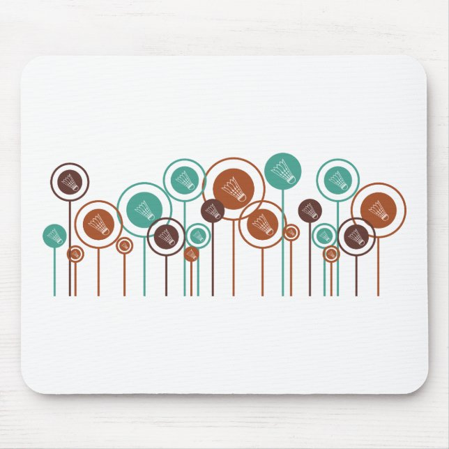 Badminton Daisies Mouse Pad (Front)